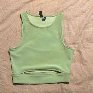 Sleek Green Women's Tank Top